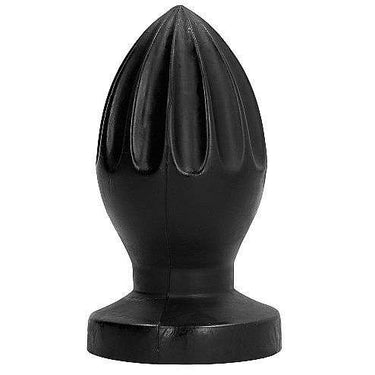 Buttplug All Black con Scanlature Profonde e Materiale Sicuro